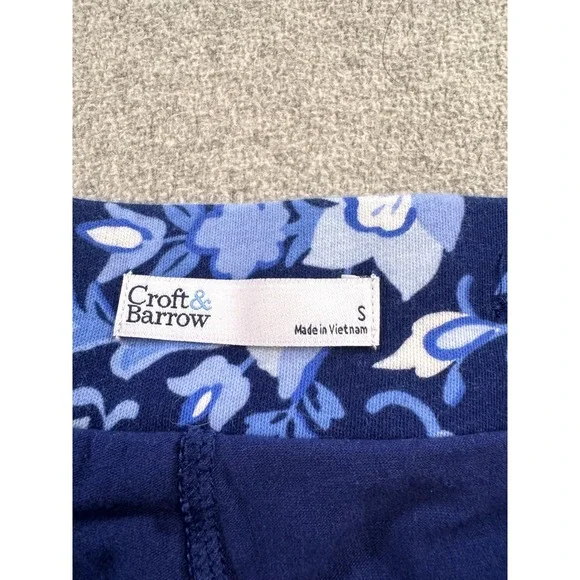 Croft & Barrow Floral Skort Womens Small Blue Botanical Stretch Active Mini - Picture 5 of 8